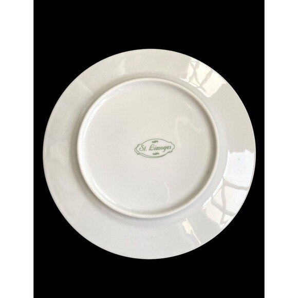 Fruit Plates St. Limoges 7.5” Fruit Pattern, 4 dessert bread Signed Fiorilli - Picture 13 of 14